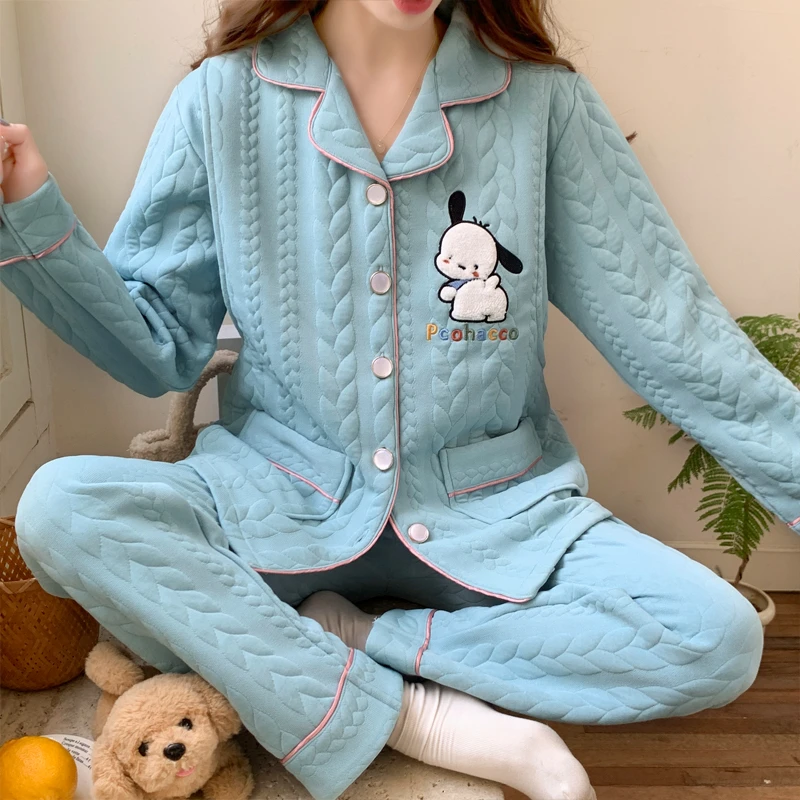空气棉月子服冬天加厚产妇保暖产后哺乳孕妇睡衣孕期专用春秋冬季