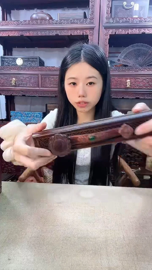 【闪购商品】红酸枝木类端景台大红酸枝线香盒