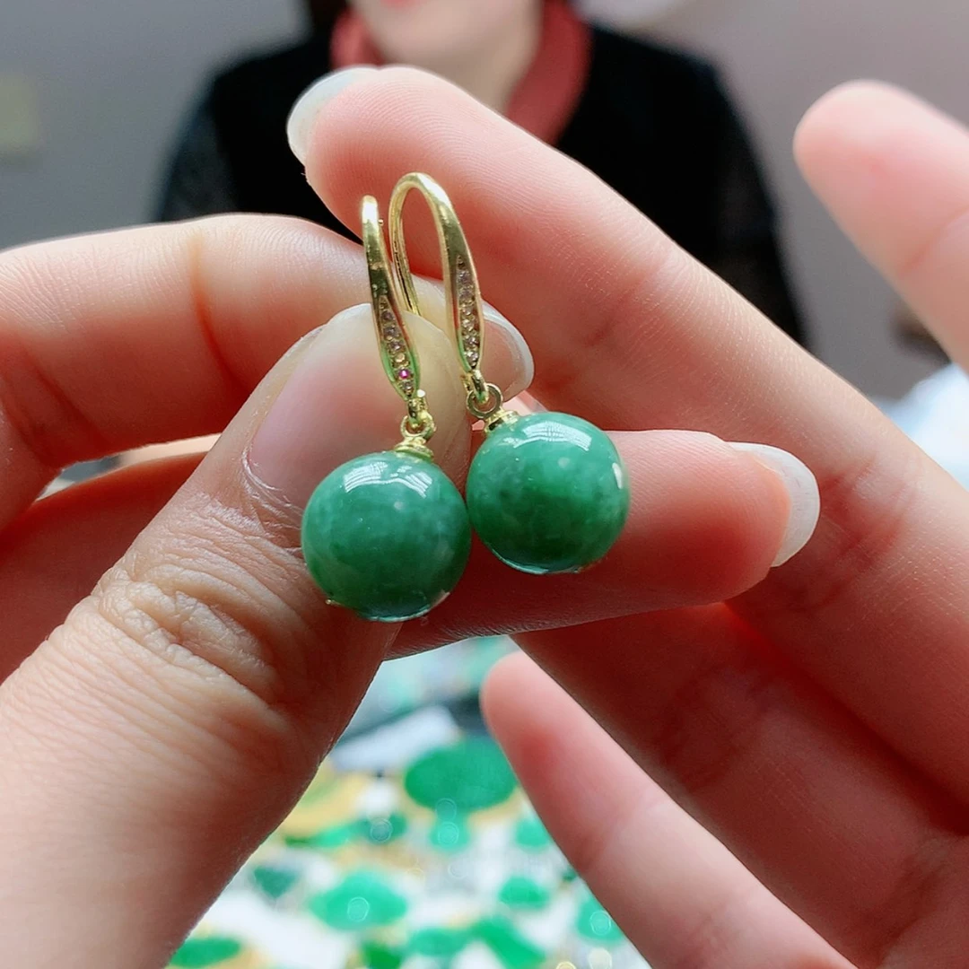 【闪购商品】翡翠耳饰未镶嵌