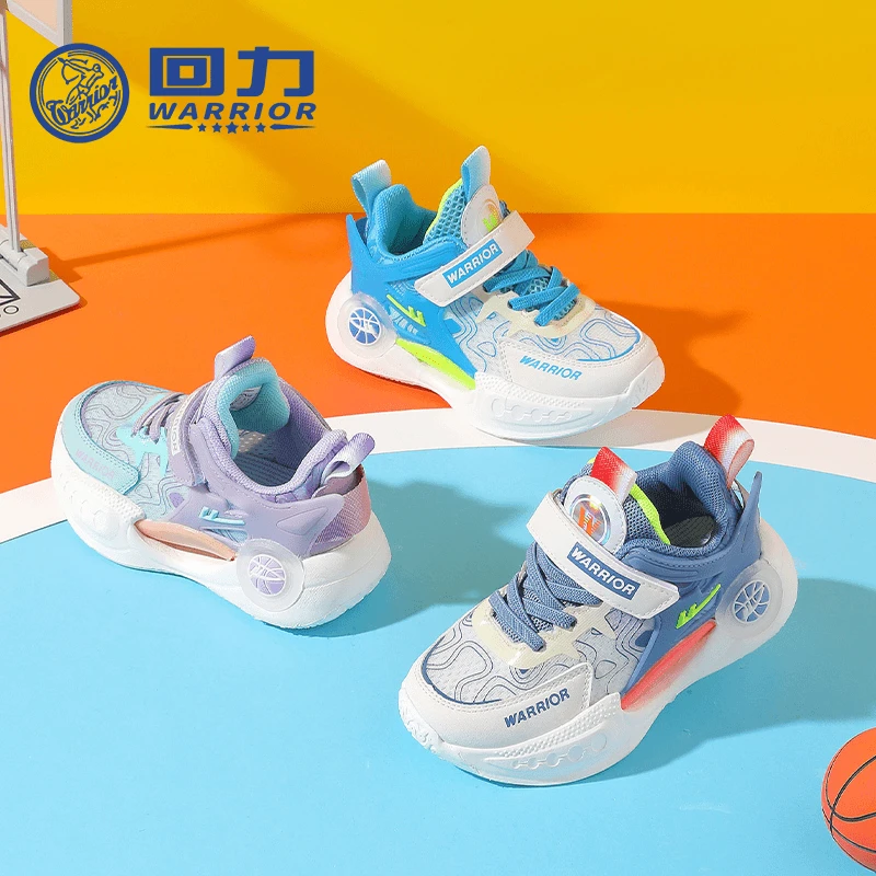 Warrior/回力2025春秋新款男女童休闲软底运动鞋透气舒适跑鞋637N