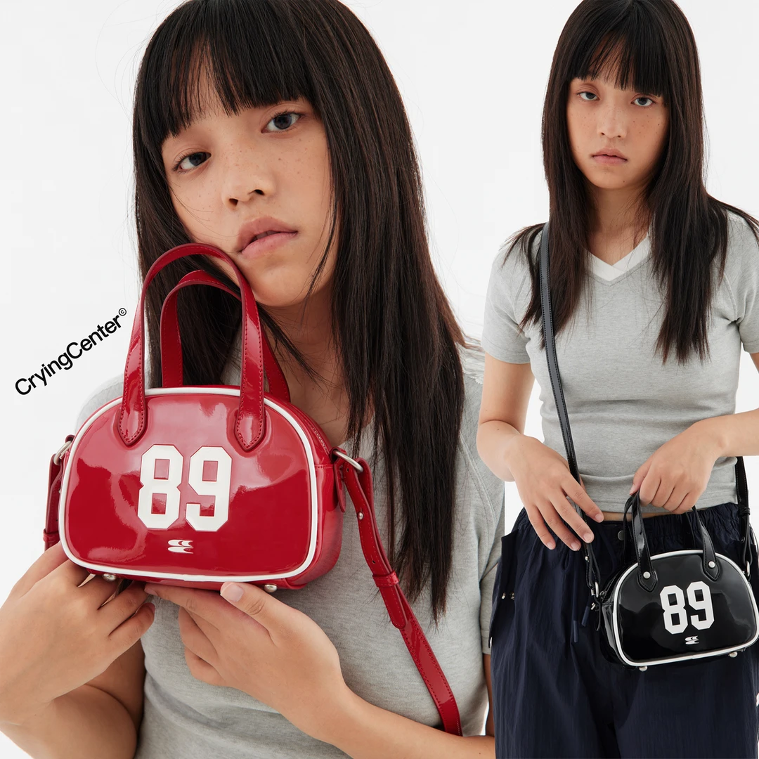 Crying center/哭喊中心保龄球波士顿包休闲百搭斜跨包