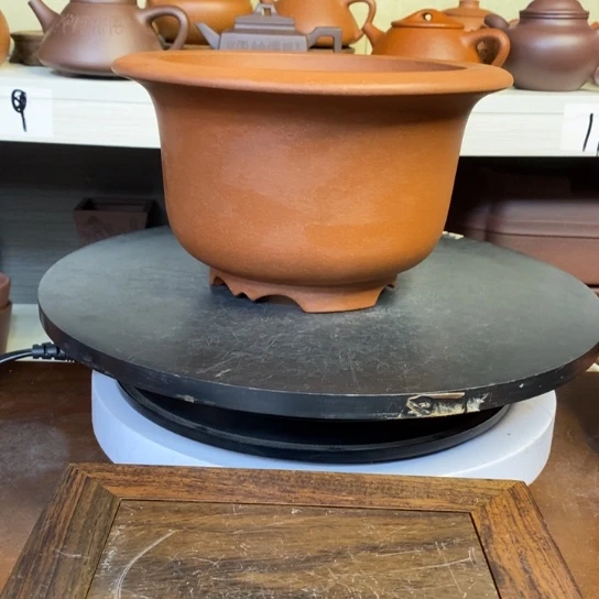 紫砂花盆乡***音花盆手工制作