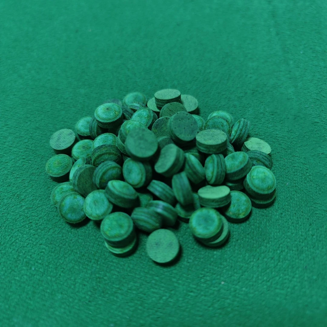 多层彩色皮头11MM高档皮头中式黑八斯诺克小头会员皮头台球杆小头
