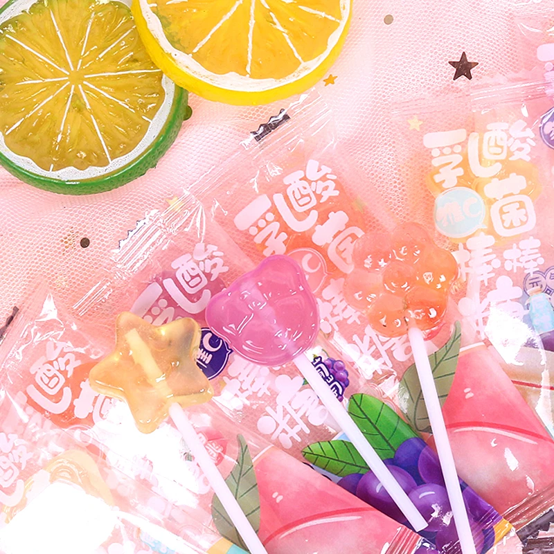 乳酸菌唯C果汁棒棒糖果味硬糖儿童学生休闲小零食糖果独立小包装