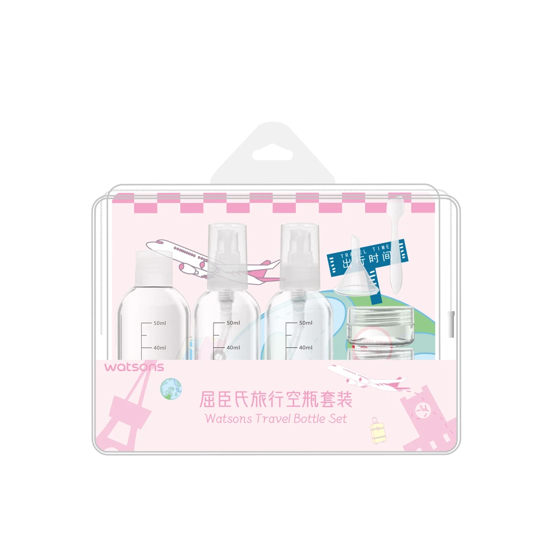 屈臣氏旅行空瓶套装(50ml*3+8g*2)