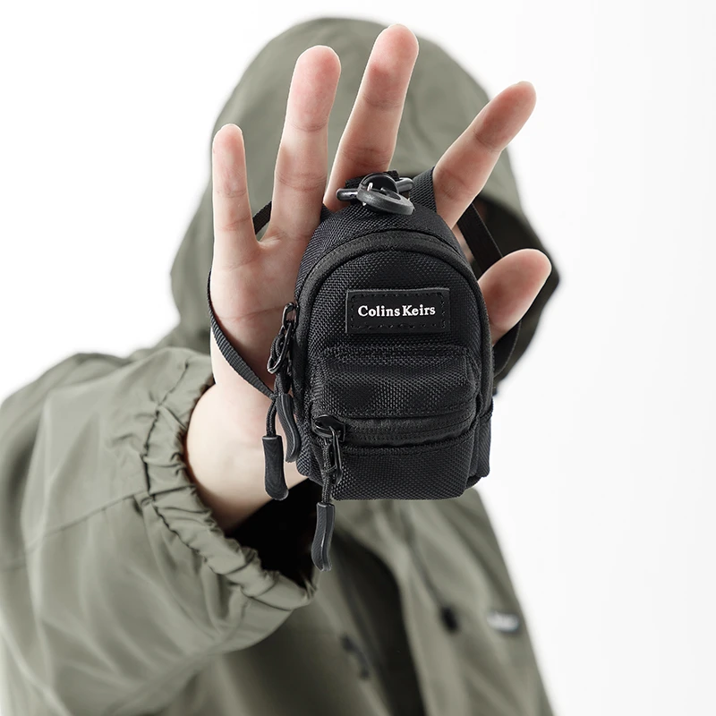 Colins Keirs钥匙包收纳零钱包耳机包卡包时尚迷你小挂包背包挂件