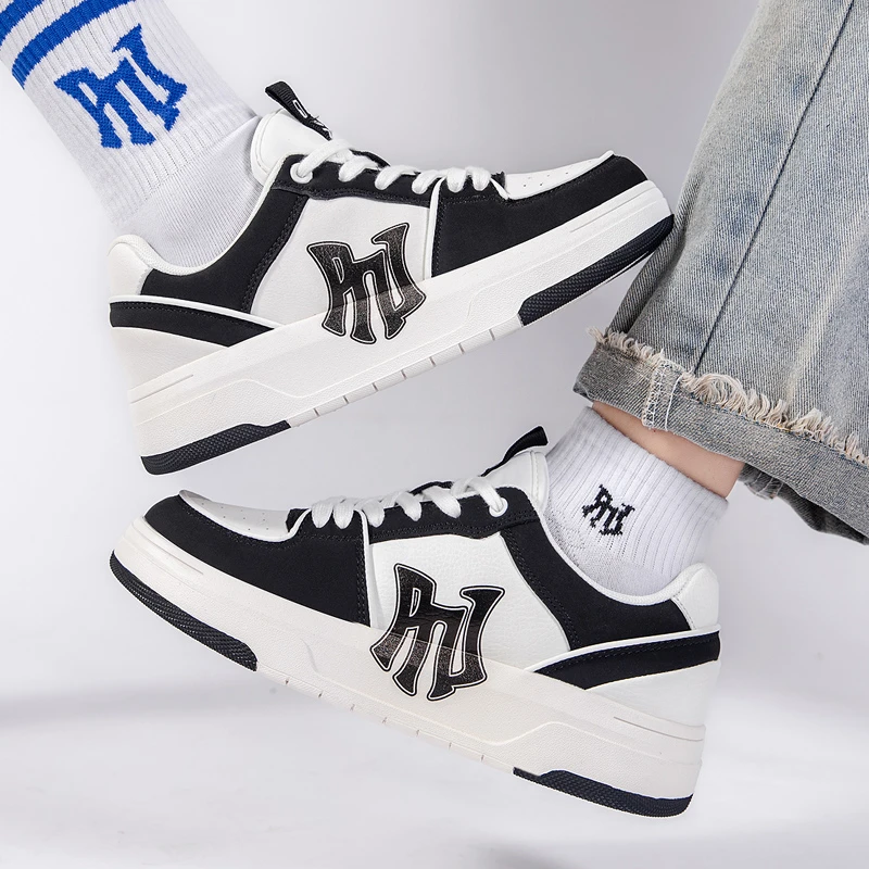 PNJ德训鞋时尚潮流低帮休闲鞋板鞋学长鞋增高厚底百搭美式A