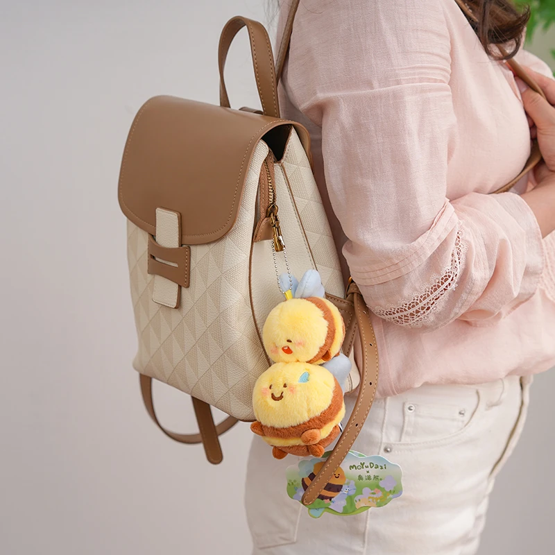 可爱小蜜蜂bee挂件公仔书包挂饰毛绒玩具搞怪贝苦鲨二穷BEE玩偶