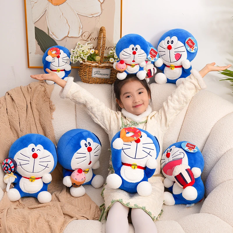 哆啦a梦公仔叮当猫玩偶机器猫娃娃蓝胖子毛绒玩具生日礼物送女生