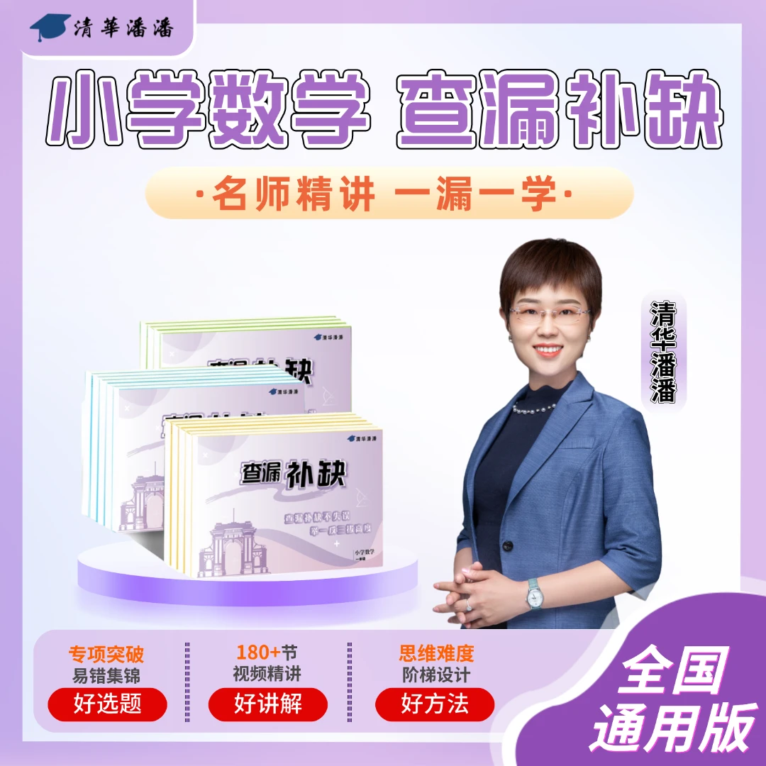 【清华潘潘】小学数学 查漏补缺