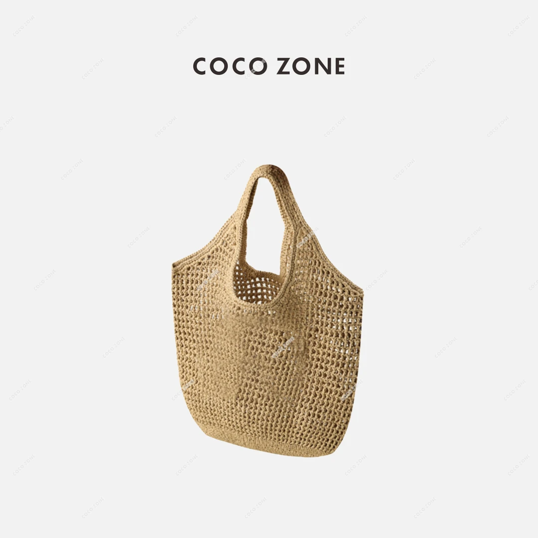 COCO ZONE 刘一一 时尚简约镂空编织小众网兜单肩包女士23C29087