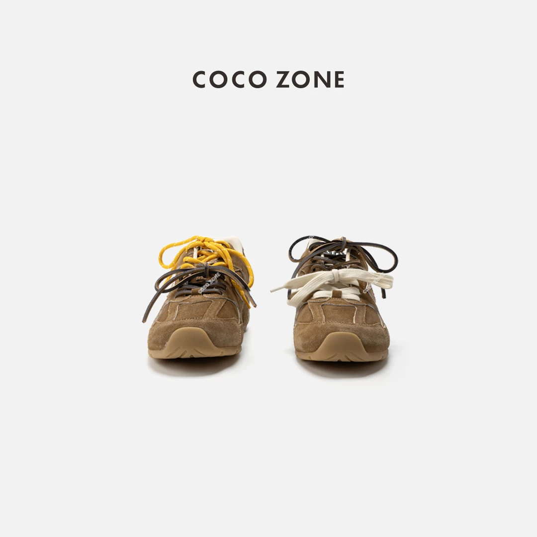 COCO ZONE 刘一一  复古时尚休闲鞋设计感鞋带运动鞋CC2B1111