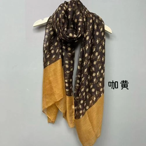 围巾百搭民族风复古文艺丝巾2024夏季新款旅游防晒披肩外搭长款女