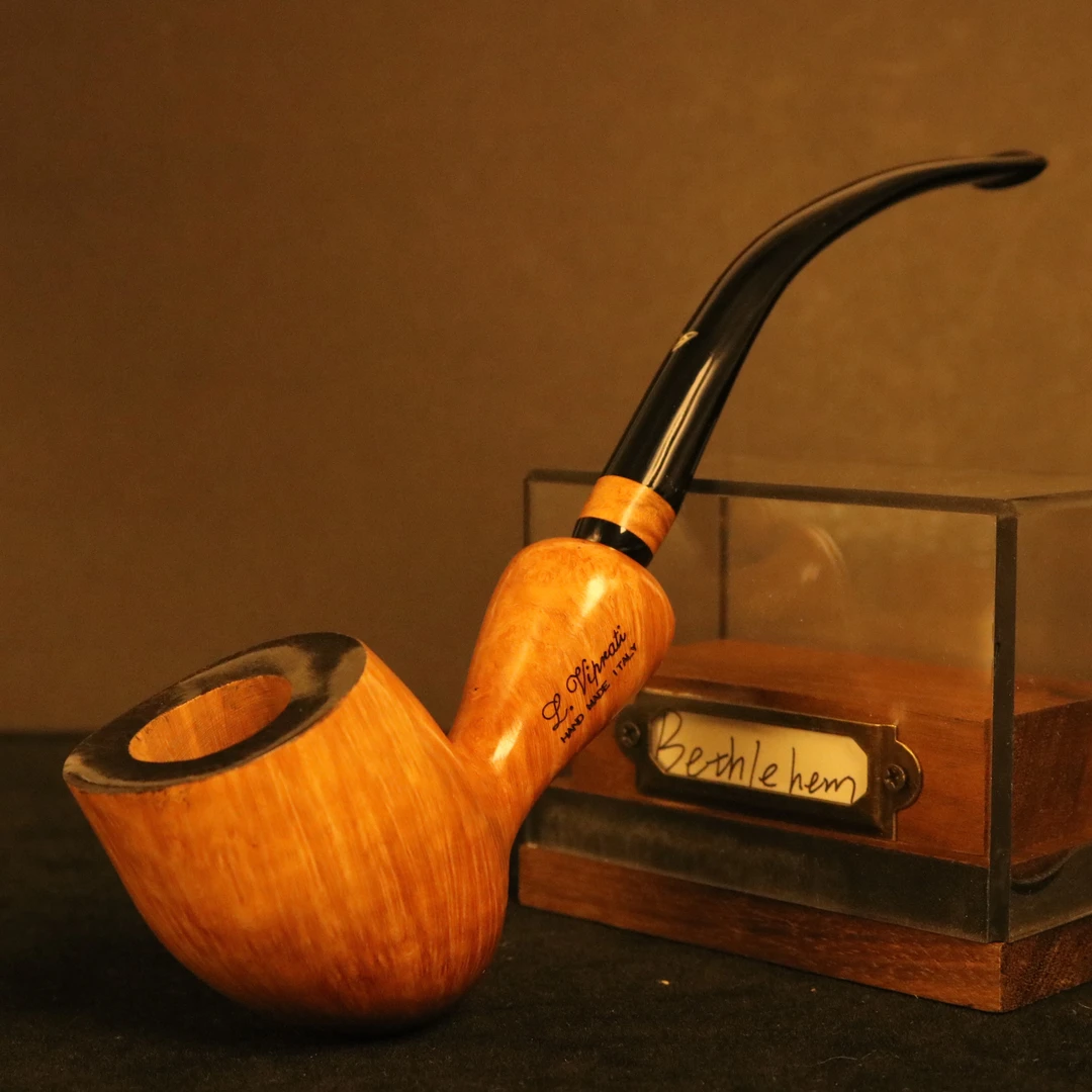 意大利Viprati火焰手工石楠木树杈烟斗