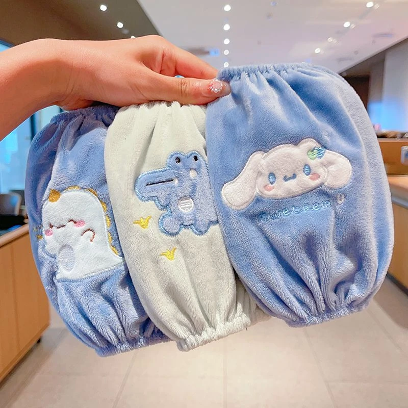 【小羊】儿童袖套冬季防污袖头宝宝毛绒护袖学生写字羽绒服套袖冬