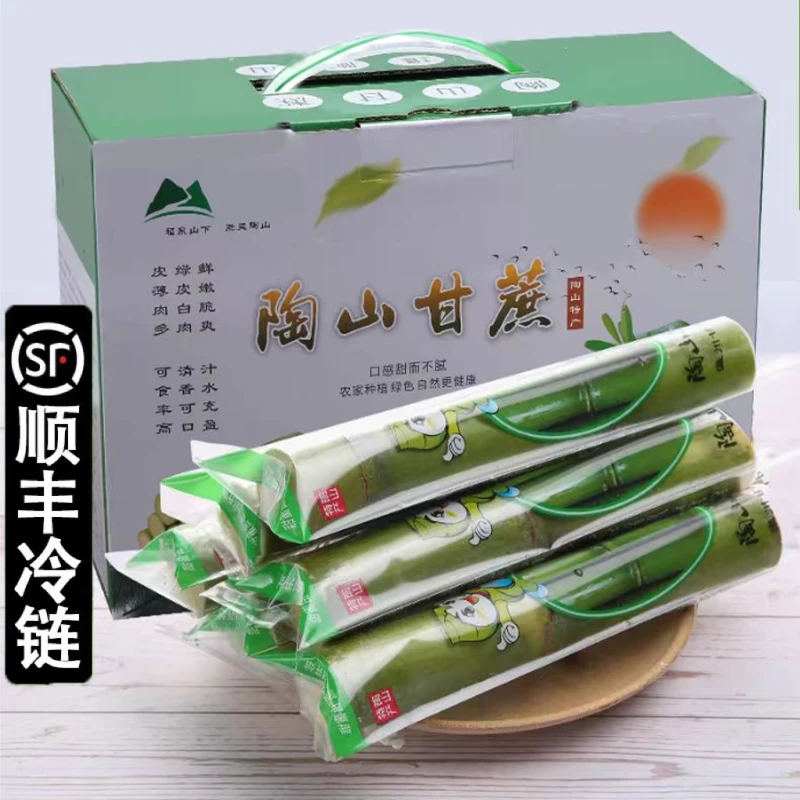 顺丰陶山甘蔗应季温州特产新鲜水果青皮甘蔗果蔗杆蔗孕妇整箱礼盒