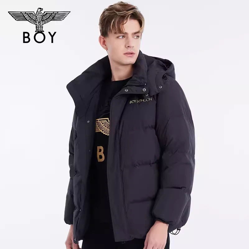 【典藏金鹰】BOYLONDON潮牌羽绒服秋冬情侣刺绣时尚保暖外套 N28014