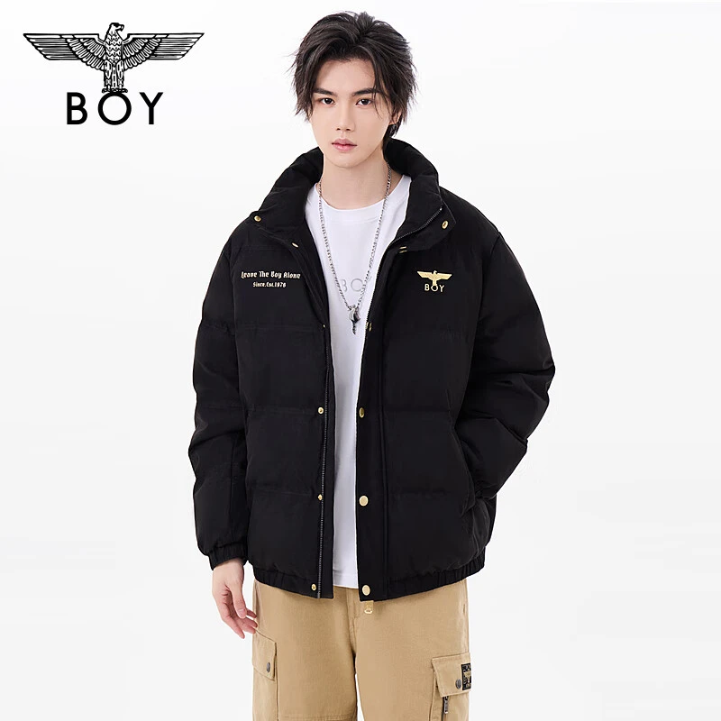 BOYLONDON冬季新款短款羽绒服男女同款时尚百搭保暖上衣N28801