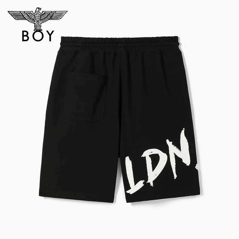 BOYLONDON潮牌男士情侣同款简约夏秋季运动印花时尚休闲裤N13901