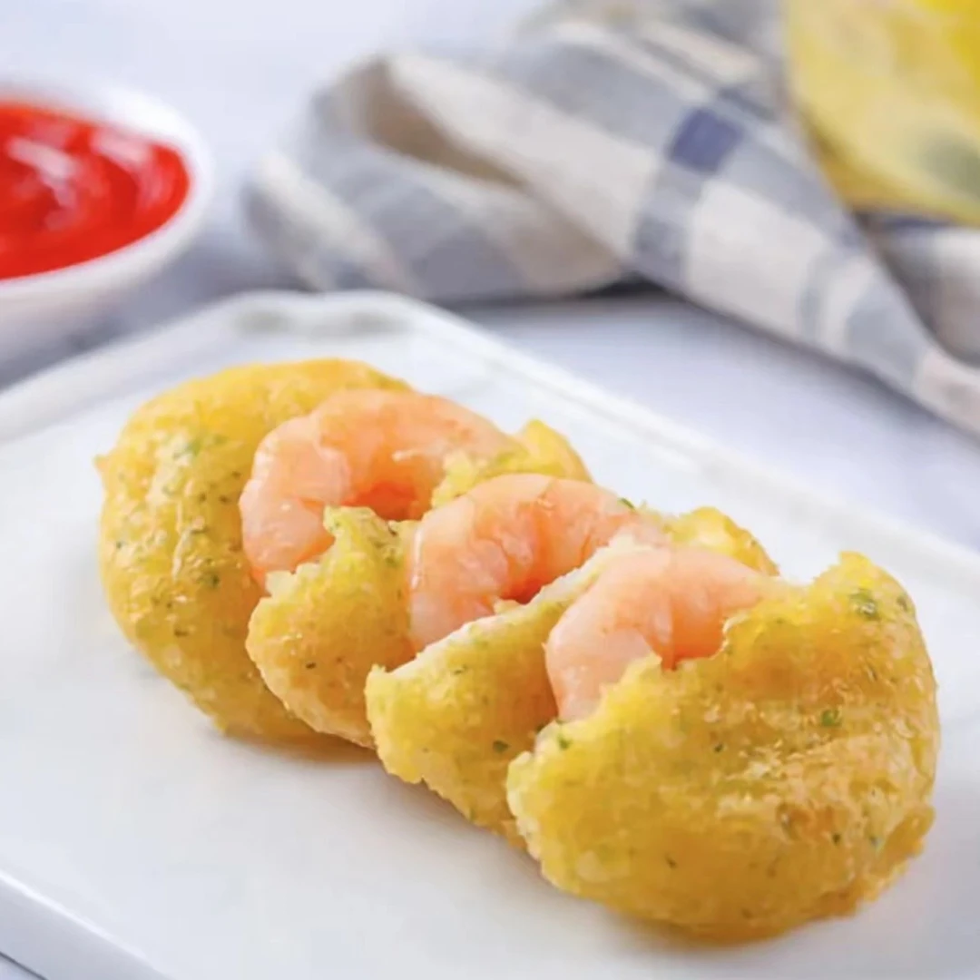 海苔虾仁饼  500g/包/20只左右  儿童早餐 速食小吃 美味鱼香虾饼