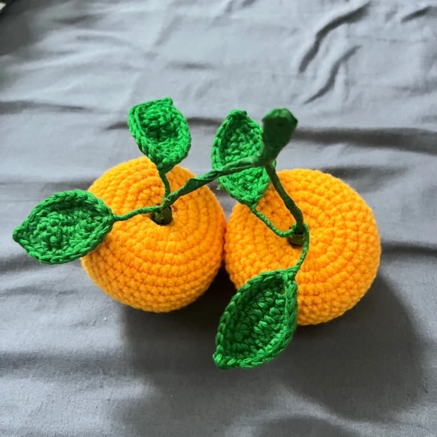 手工编织大橘大利摆件
