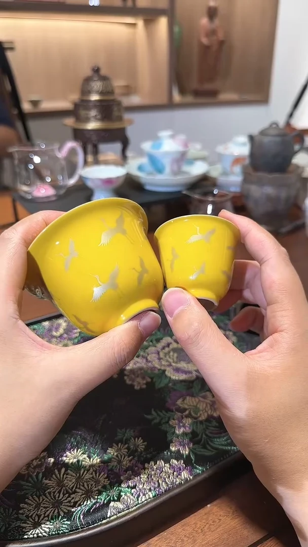 【闪购商品】柠黄盖碗啊哈哈哈哈