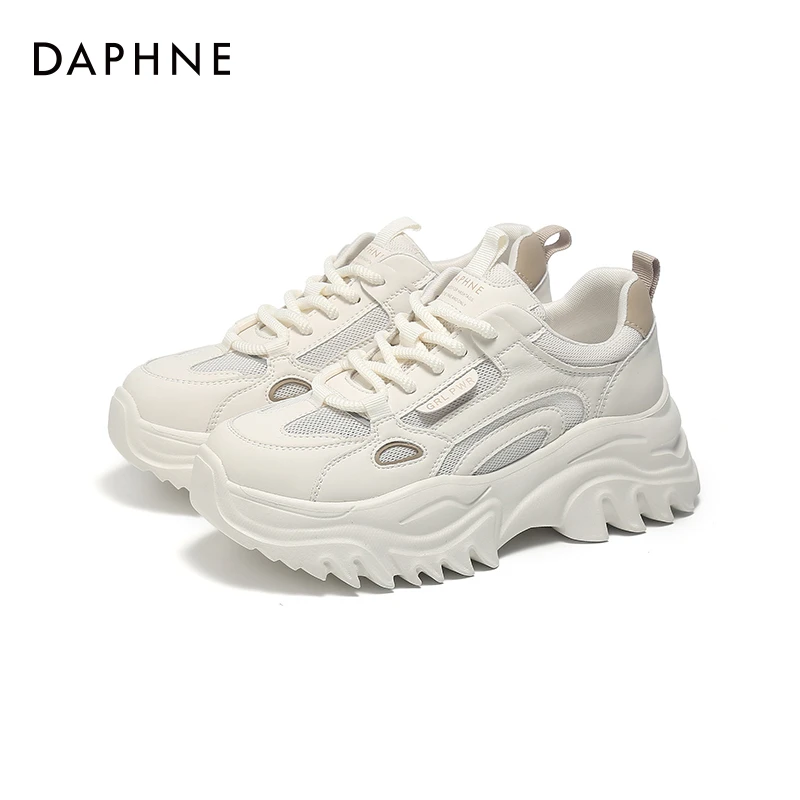达芙妮厚底老爹鞋女2025新款夏季透气网面女鞋港风ins休闲运动鞋