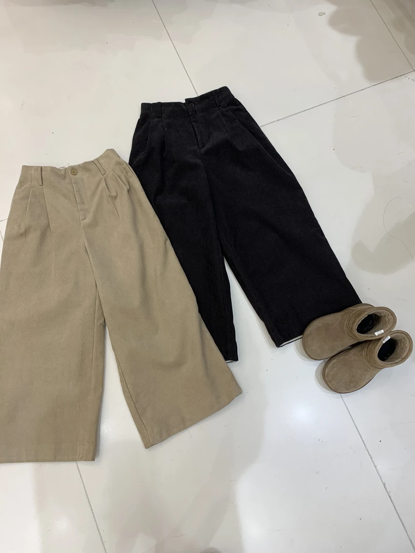 【JING·】3097加厚灯芯绒韩版宽松裤