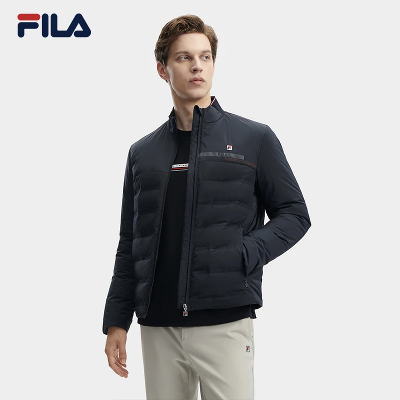 Fila/斐乐秋冬舒适轻薄时尚立领保冬季暖经典羽绒服F61M441905A