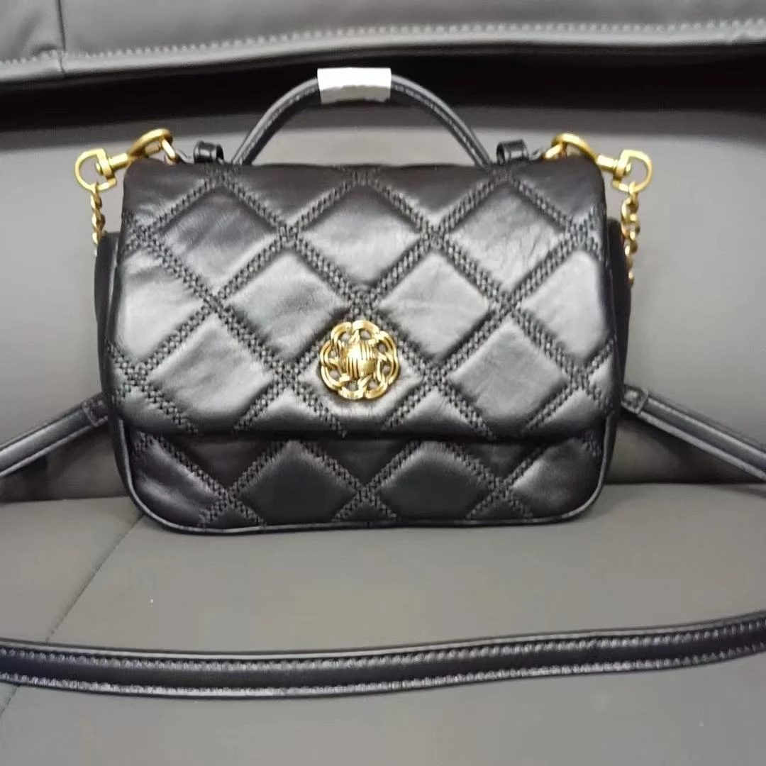 【xineba韩国鞋】真皮手提斜挎小方包2024新款女士时尚洋气高端单肩