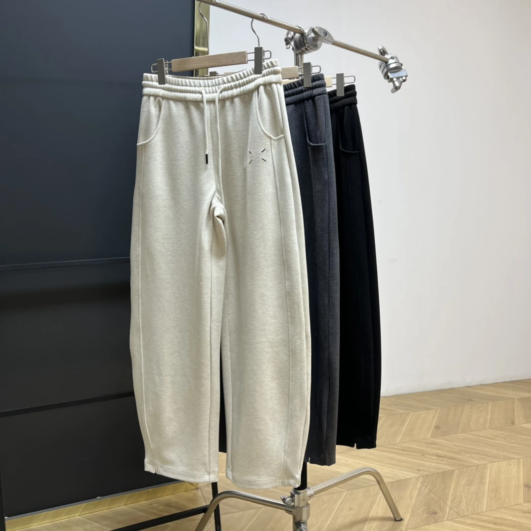 【若若美】X-1377羊毛刺绣香蕉裤显瘦直筒阔腿裤百搭神裤秋冬休闲裤