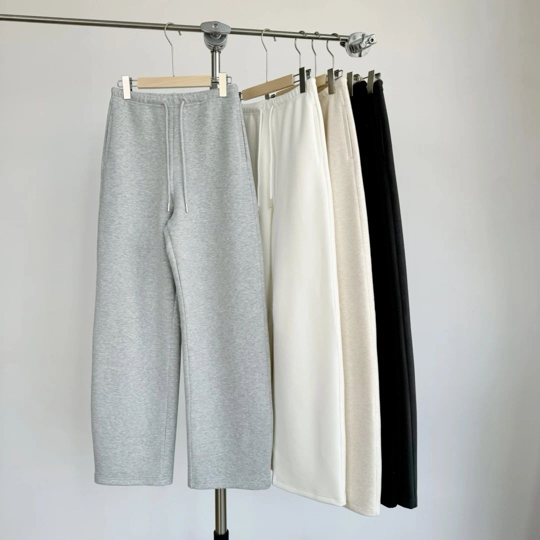 【若若美】X-1885华绒空气绒羊毛加厚弯刀裤舒适显瘦秋冬宽松休闲裤