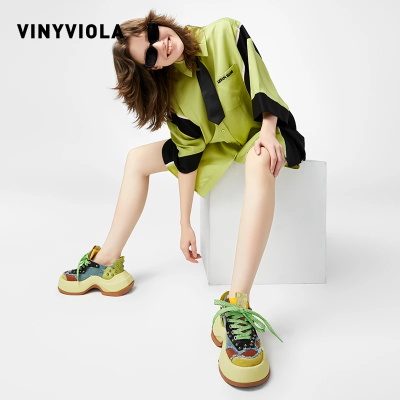 VINYVIOLA夏季23年新款设计师款时尚休闲鞋