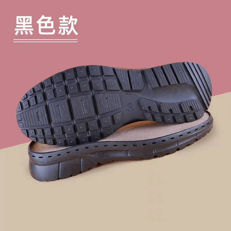 手工编织新款椰子鞋底运动防滑防踢加绒水晶底牛筋鞋毛线钩织拖鞋