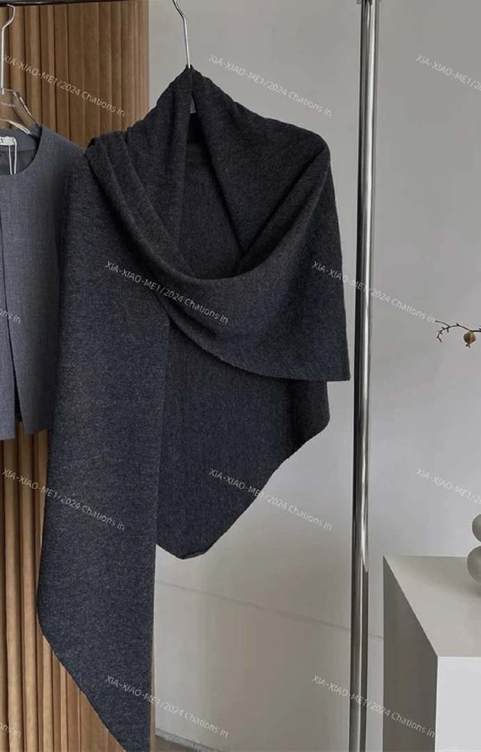 XIAOMEI｜（老钱风）三角巾加大羊毛-1335