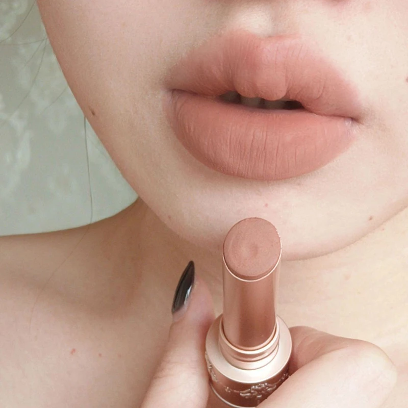 推荐!复古绪情唇泥棒丝绒哑光雾面学生便携国货彩妆裸色系口红女