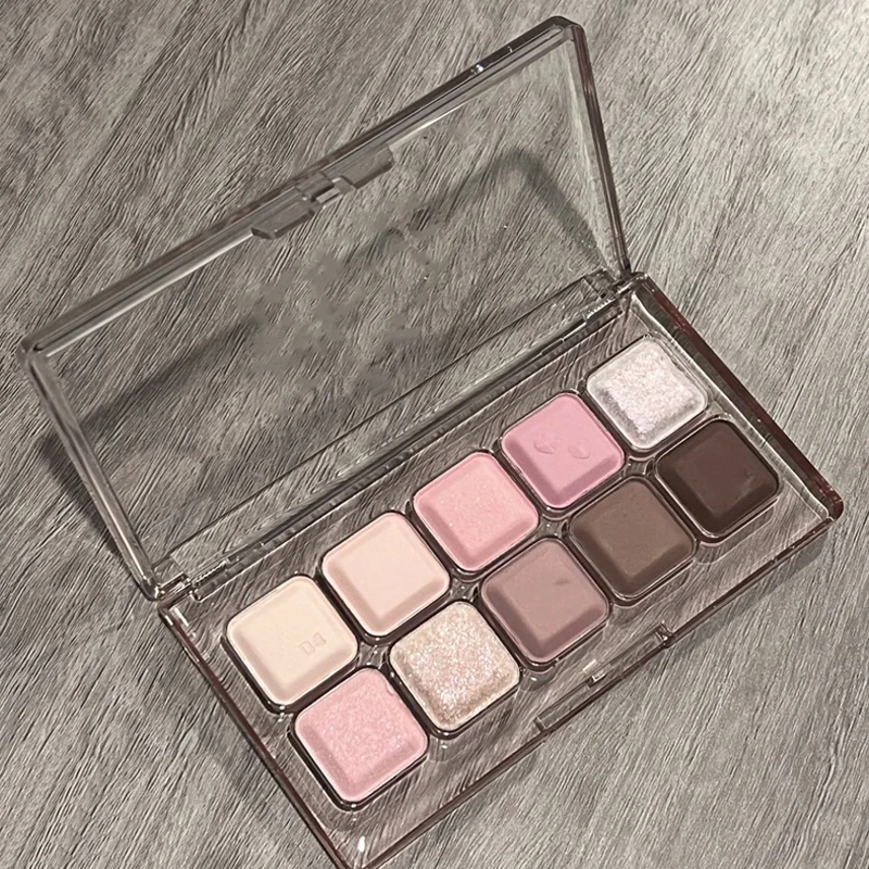 推荐！韩系小键盘眼影盘ins超火秋冬温柔低饱和橘棕奶茶色眼影多色