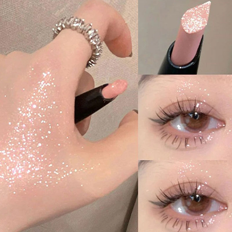 推荐纯欲小哭包水滴高光卧蚕笔两用懒人眼影笔提亮防水不晕染爆闪