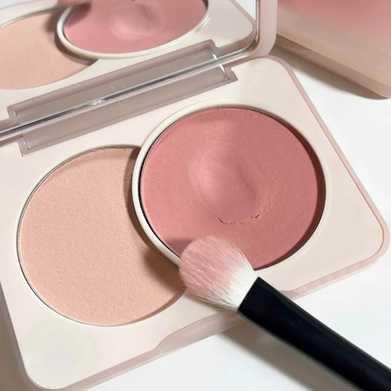 推荐双色腮红膨胀色收敛色腮蓝腮黄腮紫腮红立体修容新手细腻显白