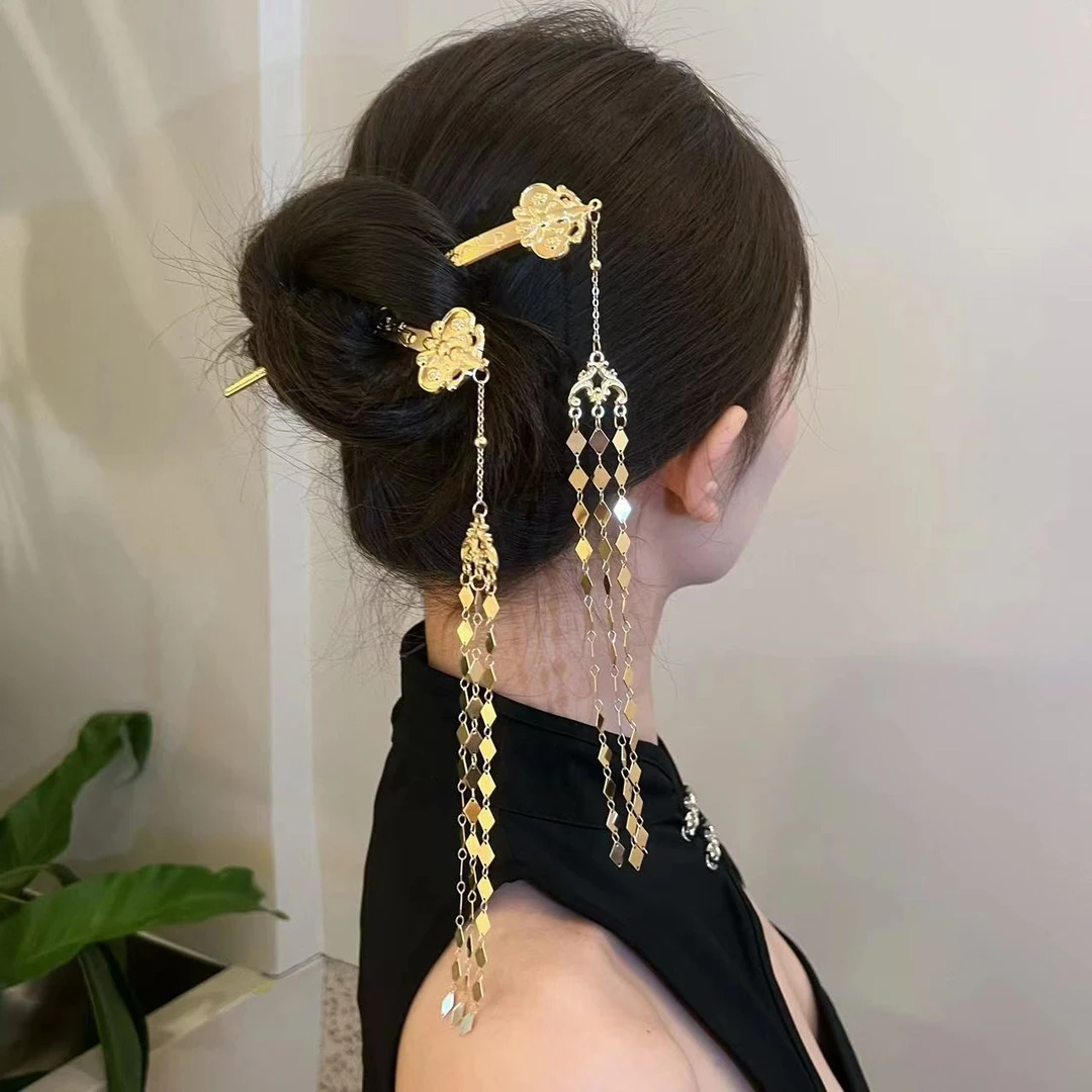 古风流光如意步摇发簪日常百搭汉服发饰饰品宫廷簪子