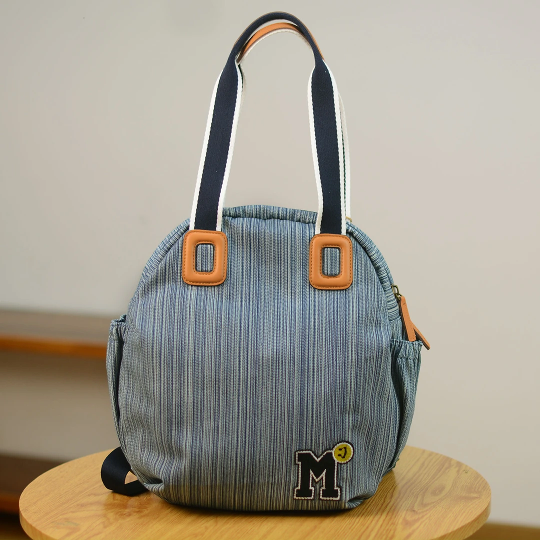 2025小众复古文艺棉麻背包休闲百搭便携双肩包多用女包潮流2671