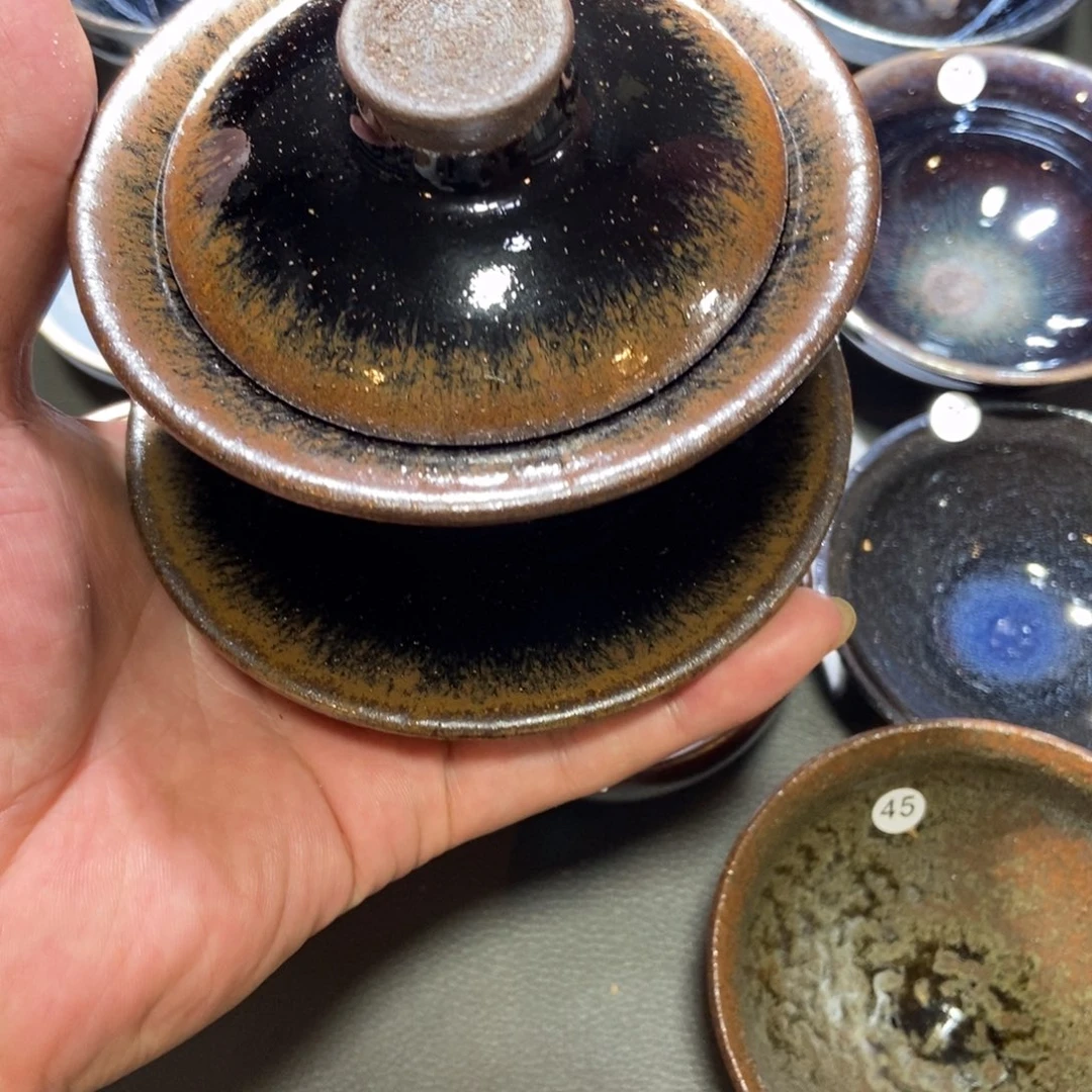 【闪购商品】茶盏人**故283建窑建盏壹铭建盏