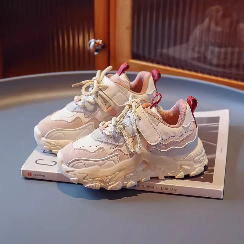 儿童运动鞋2024春秋新款老爹鞋女童鞋子中大童学生跑步鞋百搭秋季