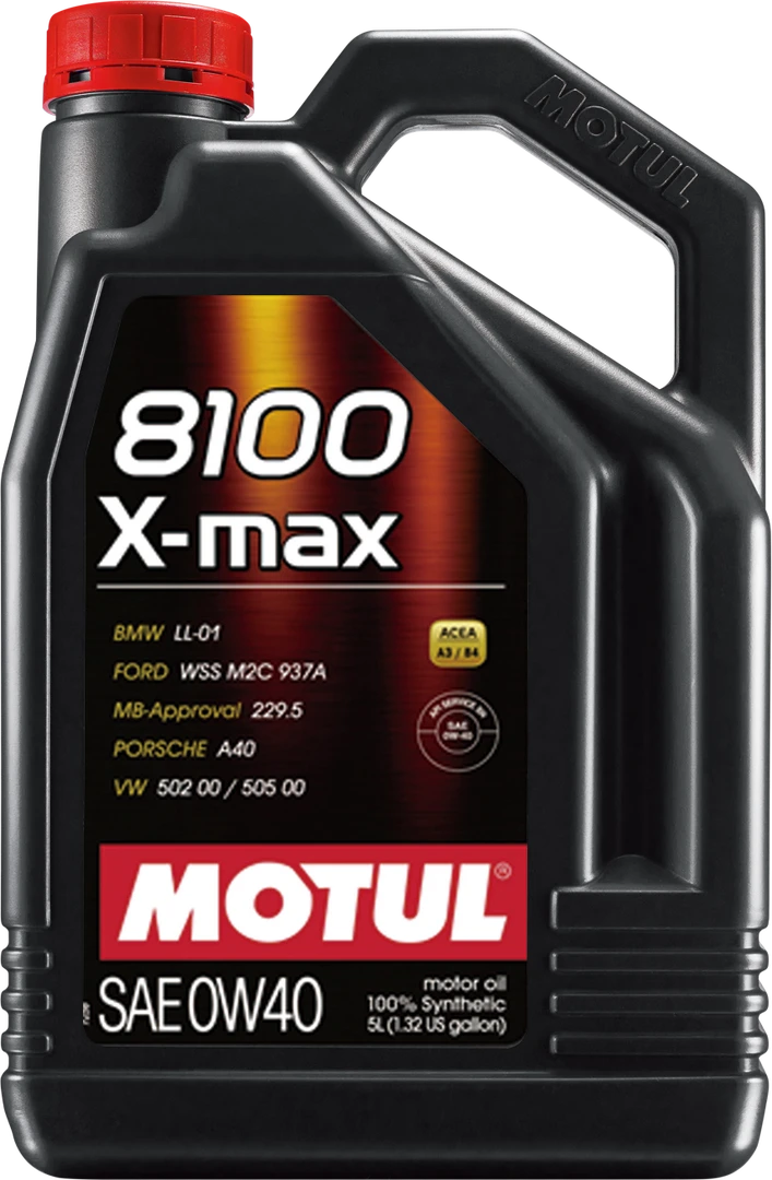Motul 8100X-MAX适用奔驰宝马大众保时捷车系进口滤芯机油润滑