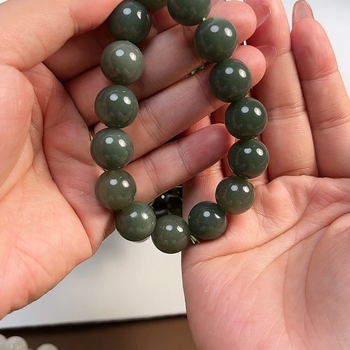 和田玉(碧玉)手链未镶嵌