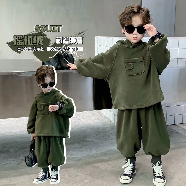 套装百搭春秋纯色男童中小童