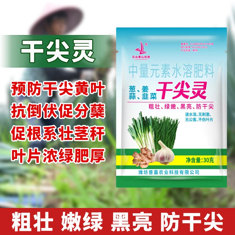 乐众青山【韭葱姜蒜干尖灵】黄叶烂根干尖水溶肥
