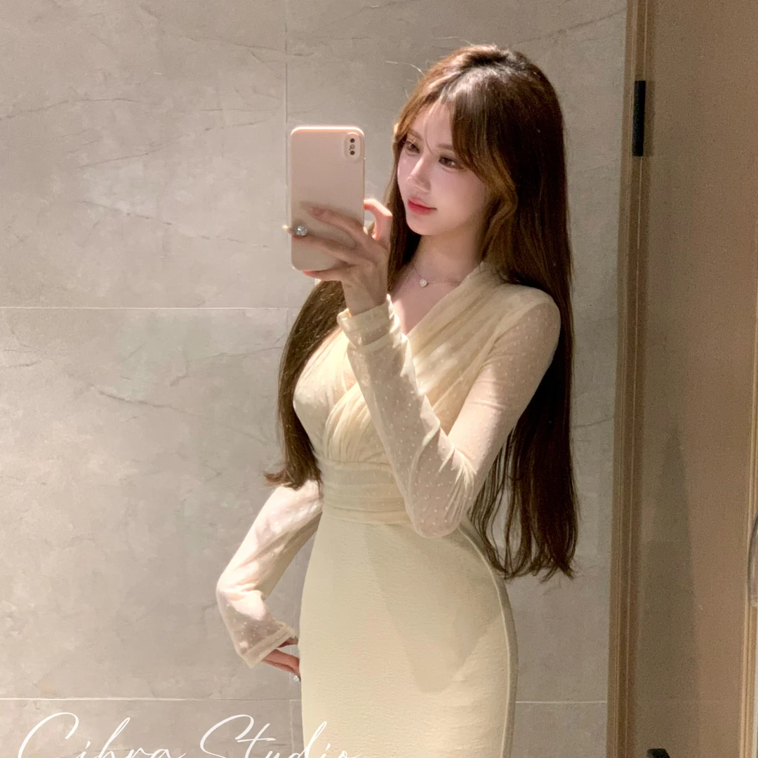 Cihra【蒂凡尼甜心】高级感气质法式绝美御姐小香风显瘦纯欲连衣裙