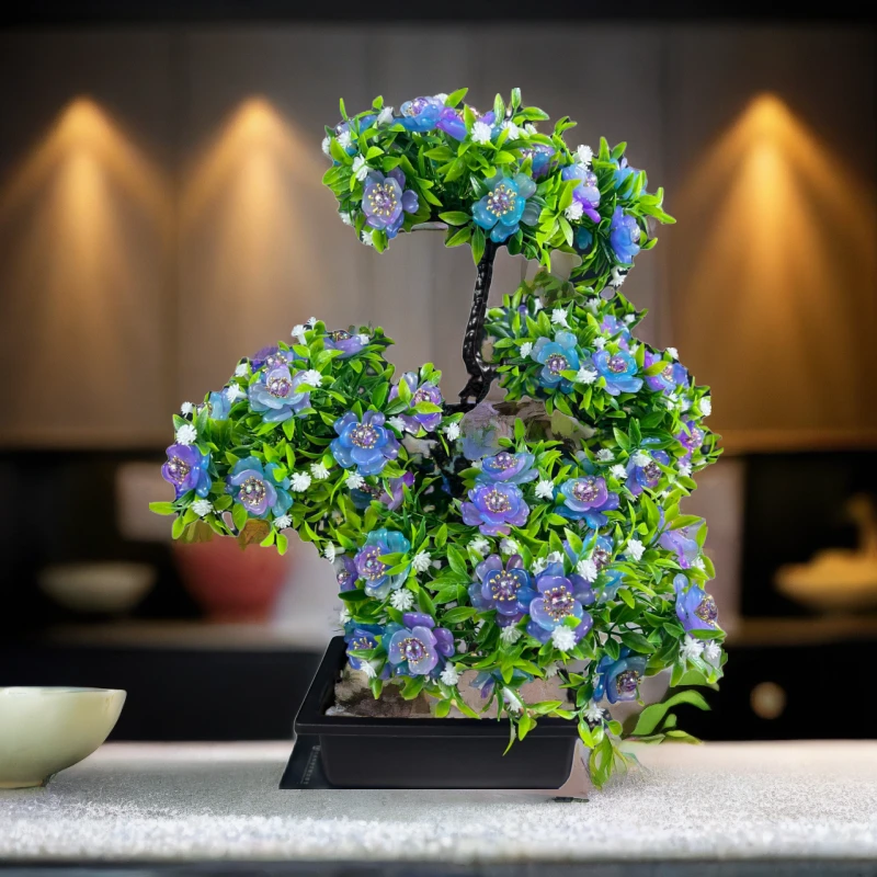 带〖花盆〗盆栽玫瑰新年家居摆件全套材料手工diy材料客厅上档次花