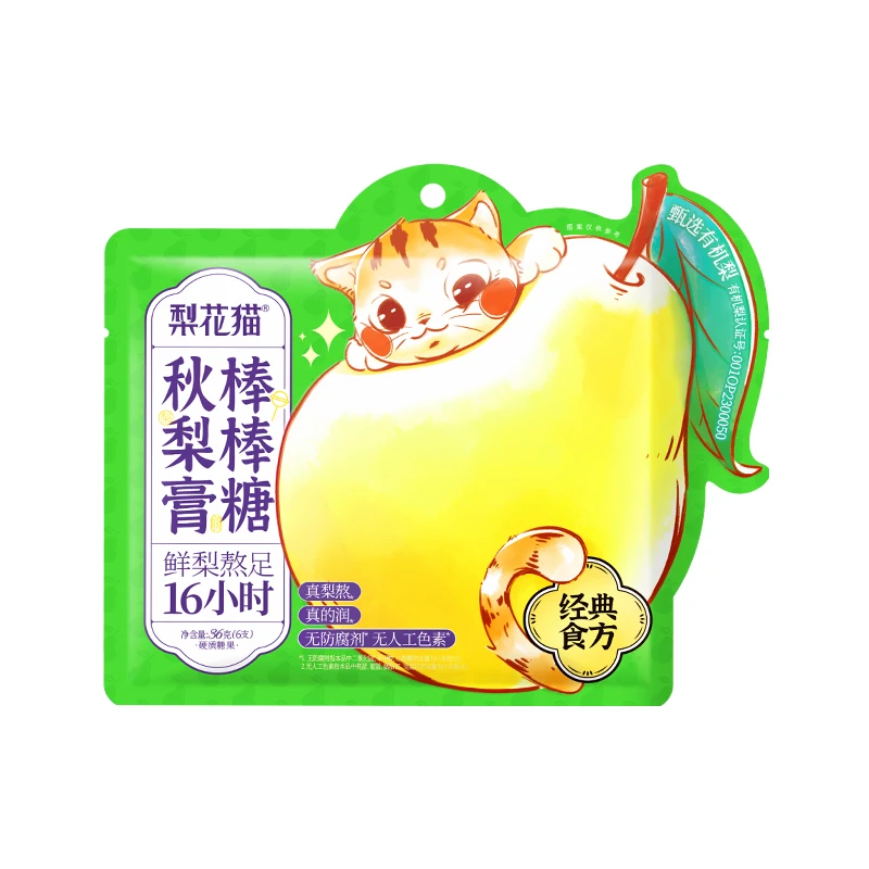 梨花猫秋梨膏棒棒糖36g*1包